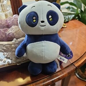 NWT CN We Baby Bears Panda Bear Blue and White Plush Toy